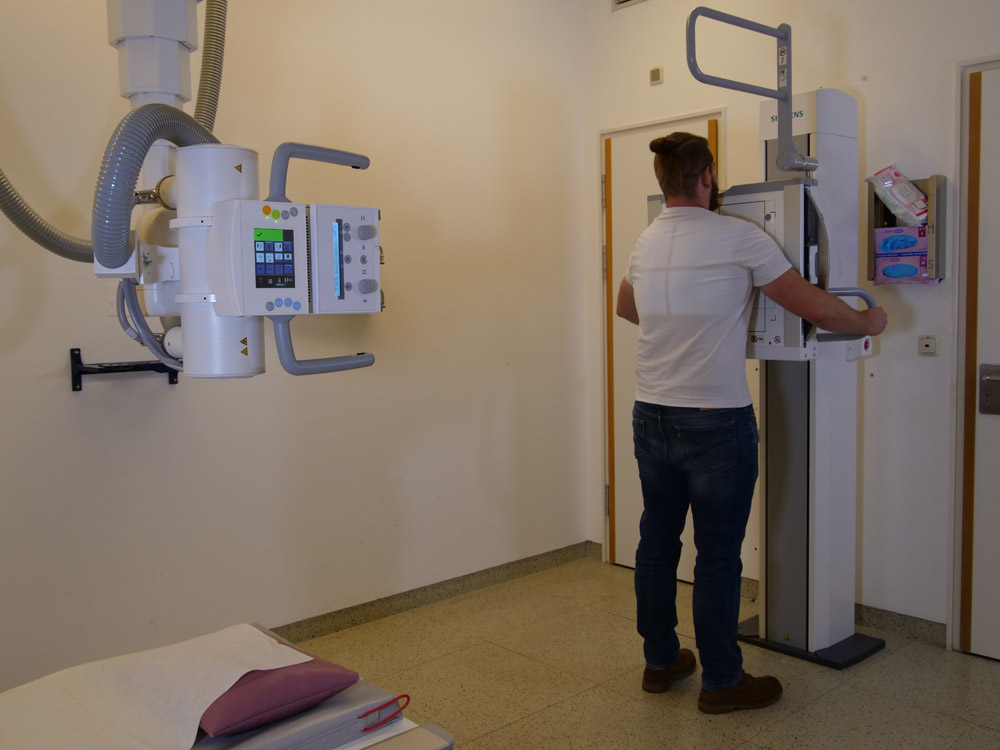 Schemabild einer Thorax-PA korrekt